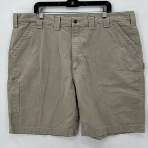 Carhartt Shorts Mens 44 Tan B147 Original Fit Work Carpenter Utility Cargo Men